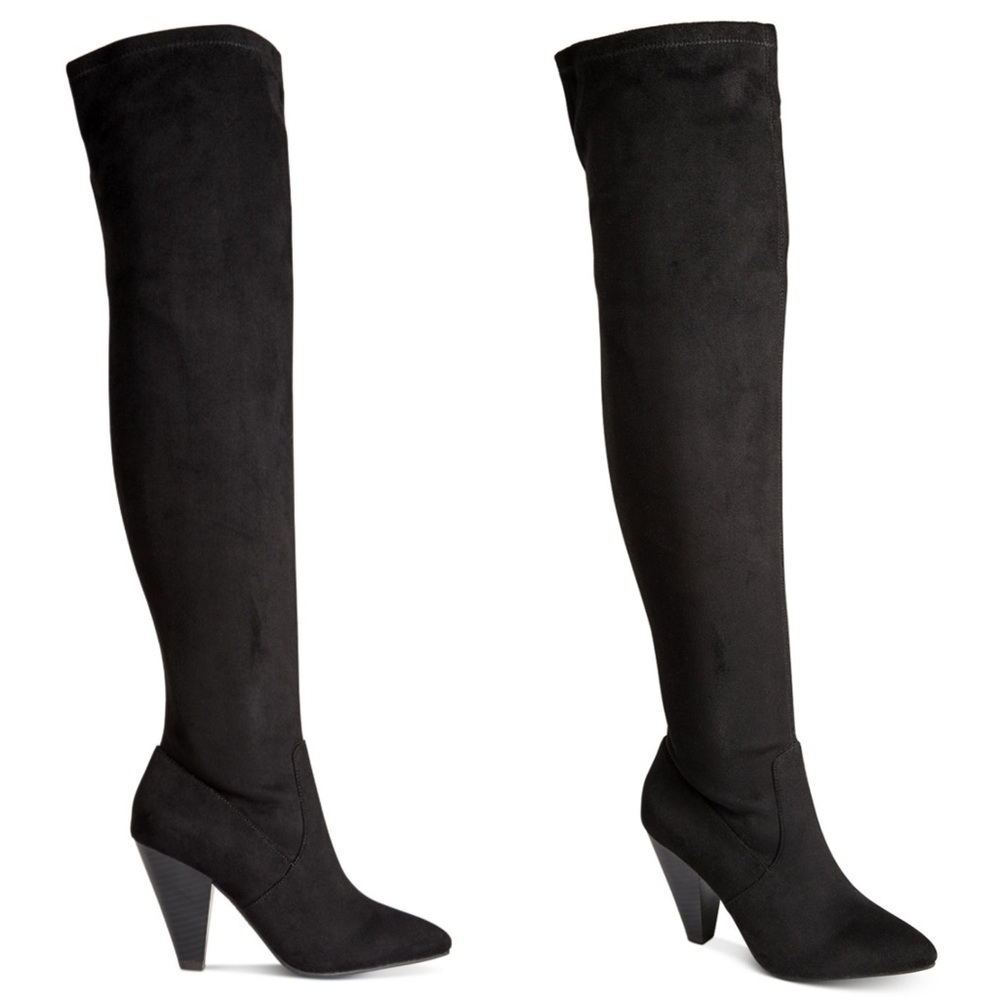 🖤Zig Soho Women's Size 6.5 Black suede Knee High Boots🖤